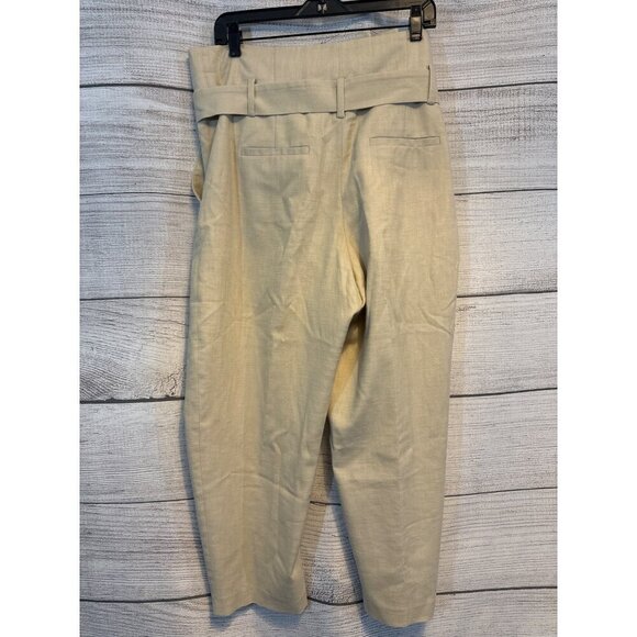 IRO Paris Beige High-Waisted Trousers Size 40/ US 8 - Picture 3 of 5